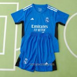 Maglia Real Madrid Portiere Bambino 2023 2024 Blu